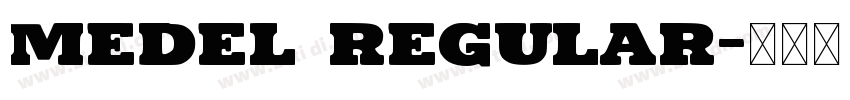Medel Regular字体转换